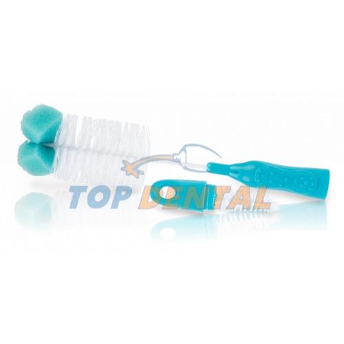 NUBY CEPILLO LIMPIA MAMADERA CON ESPONJA