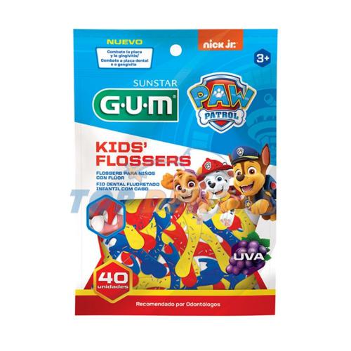 GUM FLOSSERS NIÑOS PAW PATROL X40 UNIDADES