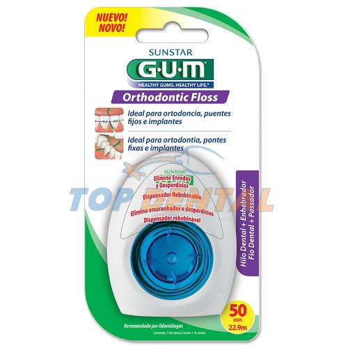 GUM ORTHODONTIC FLOSS X50 UNIDADES