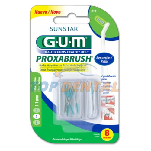 GUM REPUESTO INTERDENTAL 1.1 mm VERDE X8 unidades