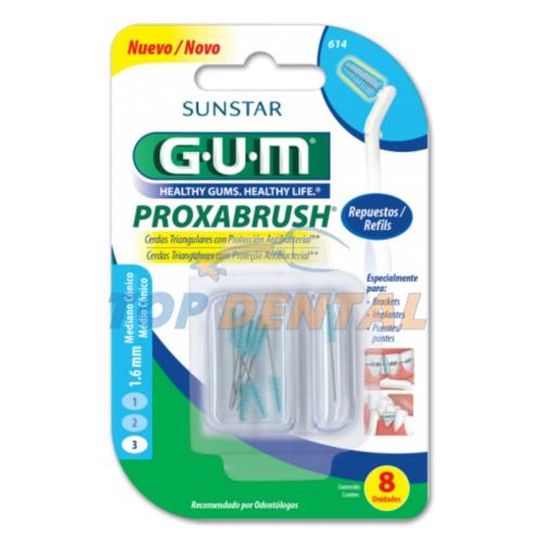 GUM REPUESTO INTERDENTAL 1.6 mm AZUL X8 unidades