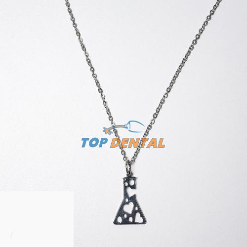 DIJE TUBO DE ENSAYO + CADENA - ML