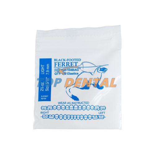 GOMAS INTERMAXILARES 5/16 LIGHT X100 UNIDADES