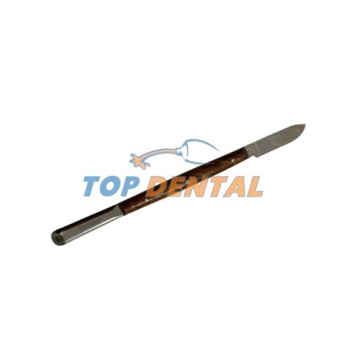 ESPATULA - CUCHILLO PARA CERA MANGO DE MADERA 18CM