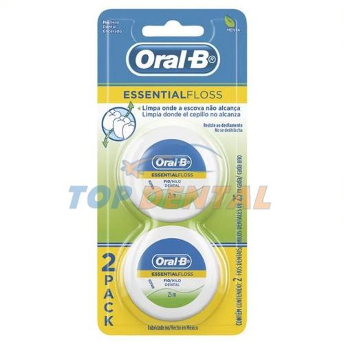 ORAL B HILO DENTAL CERA Y MENTA ESSENTIAL X2 UNIDADES