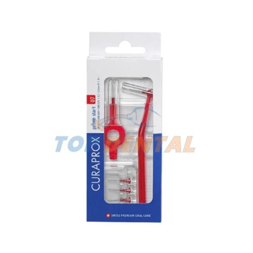 CURAPROX DOBLE MANGO INTERDENTAL 07 + 5 REPUESTOS 2.5 MM