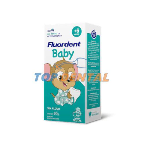 FLUORDENT BABY PASTA DENTAL NI?OS SIN FLUOR + 6 MESES X60 GRS