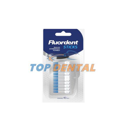 FLUORDENT STICKS PALILLOS DE GOMA X40 UNIDADES