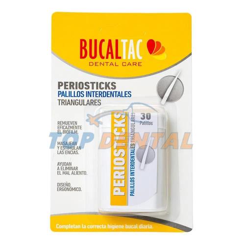 BUCAL TAC PERIOSTICKS PALILLOS DE PLASTICO X30 UNIDADES