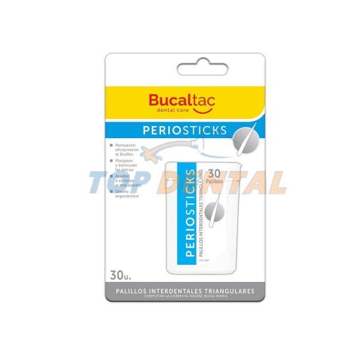 BUCAL TAC PERIOSTICKS PALILLOS DE PLASTICO X30 UNIDADES
