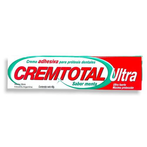 CREMTOTAL CREMA ADHESIVA SABOR MENTA X40 GRS