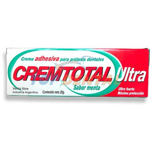 CREMTOTAL CREMA ADHESIVA SABOR MENTA X20 GRS