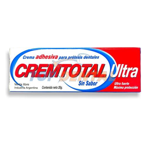 CREMTOTAL CREMA ADHESIVA SIN SABOR X20 GRS