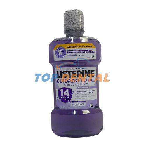 LISTERINE CUIDADO TOTAL SIN ALCOHOL X500 ML