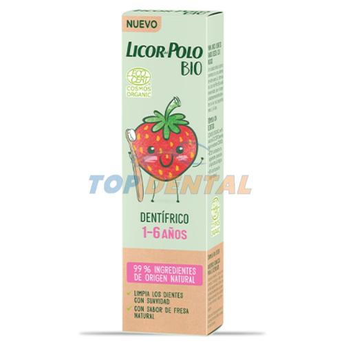 LICOR DEL POLO BIO PASTA NATURAL 1 A 6 AÑOS FRESA X50 ml